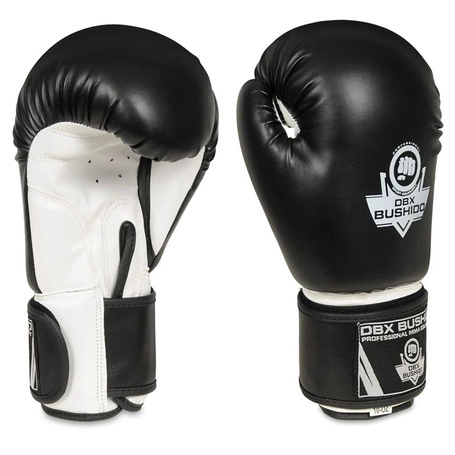 Boxing Sparring Gloves Black and White ARB-407a 12 OZ