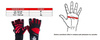 WG-161 - GLOVES FOR THE GYM - FOR EXERCISES - WITH LONG VELCRO AND GRIP-X SYSTEM - M