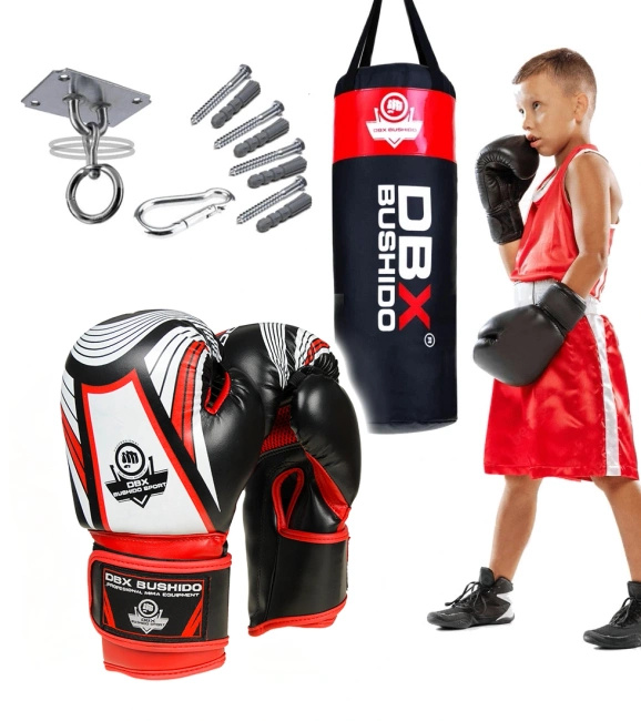 80 cm / 15 kg - Children's Boxing Set DBX Junior Red