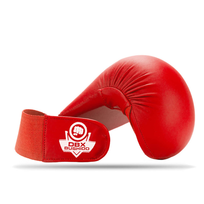 WKF karate gloves - red sleeves S