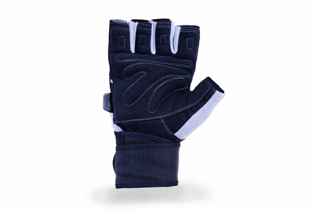 WG-162 - GLOVES FOR GYM - FOR EXERCISES - WITH LONG VELCRO AND GRIP-X SYSTEM - L