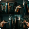 130 cm / 60 kg - 60 KG punching bag! Punching bag with rubber granules SBRX 130 cm Silver