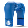 WKF karate gloves - blue L wristbands