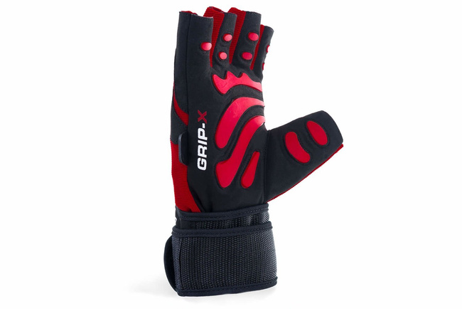 WG-161 - GLOVES FOR THE GYM - FOR EXERCISES - WITH LONG VELCRO AND GRIP-X SYSTEM - M