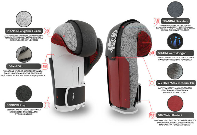 Boxing Gloves 10oz - Phantom Red - Valor Series