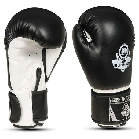 Boxing Sparring Gloves Black and White ARB-407a 6 OZ