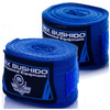 BLUE BOXING BANDAGES, WRAPS, 4 METERS, BUSHIDO