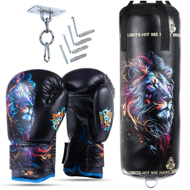 Leon Set – Punching Bag + Gloves – 65 cm / 8 kg | DBX