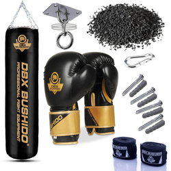 Boxing set - Punching bag 130cm 60kg + Boxing gloves