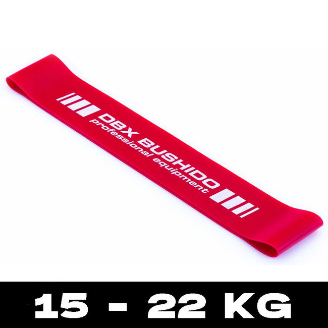 Power Band MINI - Training rubber for mobility exercises - RED 15-22 kg