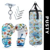 Cartoon Blue Kids Set – EMPTY Punching Bag + Gloves – 65 cm