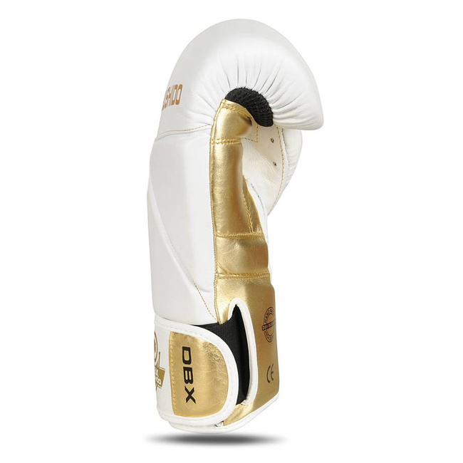 PREMIUM boxing gloves made of natural leather "HAMMER - WHITE 8 oz