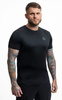 Premium black training t-shirt with grey DBX Bushido logo