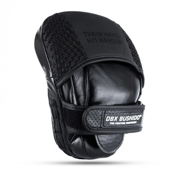 Focus Mitts made of Genuine Leather | Black Leather | 2 pieces