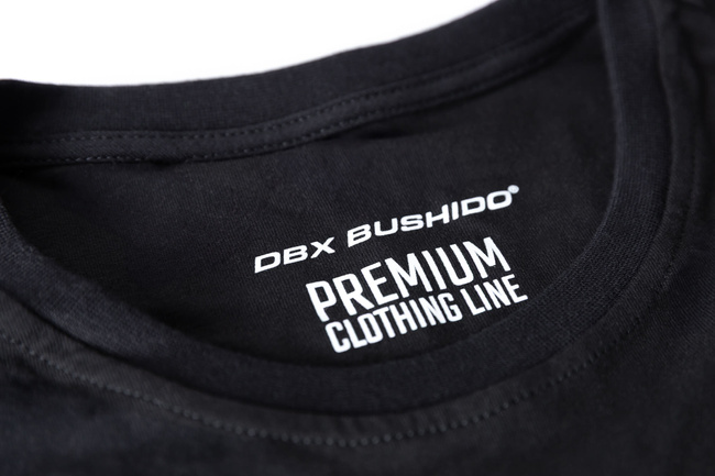 Premium cotton T-Shirt with small white DBX Bushido logo