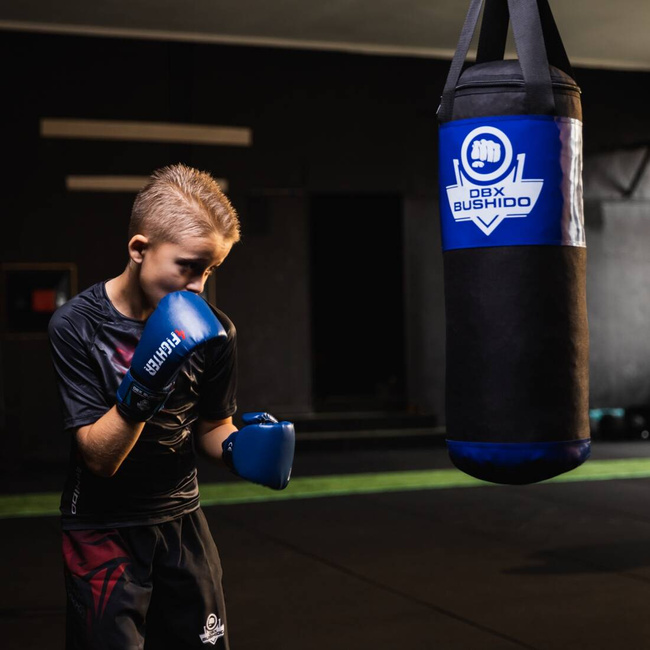 60 cm / 7 kg - Children's punching bag 60 cm x 22 cm - blue