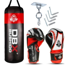 80 cm / 15 kg - DBX Junior Red Boxing Set for Kids | DBX Bushido