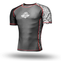 Rashguard short "Warrior" MMA, BJJ, DBX compression shirt BUSHIDO R-121H-M