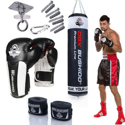 140 cm / 40 kg - Boxing set: Premium punching bag + boxing gloves + fixing + wraps