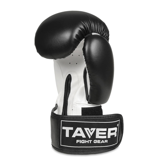 TAVER White 12oz boxing sparring gloves