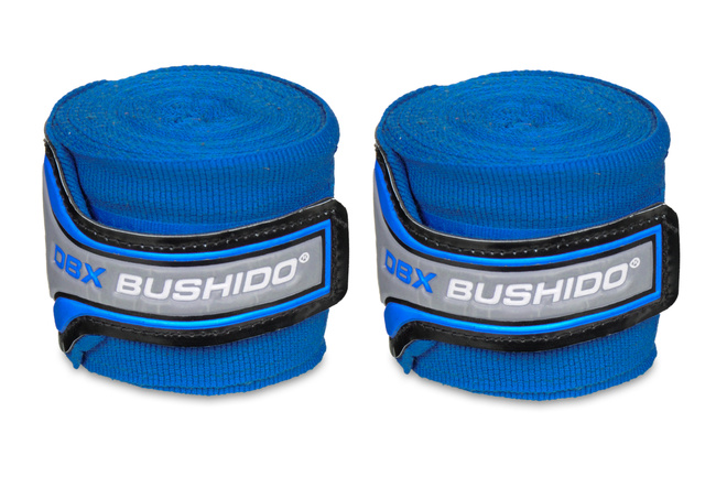 ELASTIC BOXING BANDAGES, 4M BLUE WRAPS