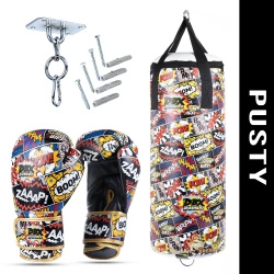 Cartoon Red Kids Set – EMPTY Punching Bag + Gloves – 65 cm | DBX Bushido