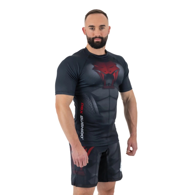 The "Snake" Rashguard compression shirt is made of DBX MORE DRY XXL material