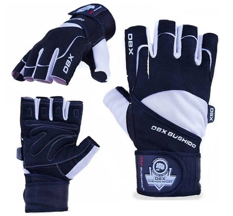 WG-162 - GLOVES FOR GYM - FOR EXERCISES - WITH LONG VELCRO AND GRIP-X SYSTEM - M