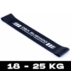 Power Band MINI Training rubber for mobility exercises BLACK 18-25 kg