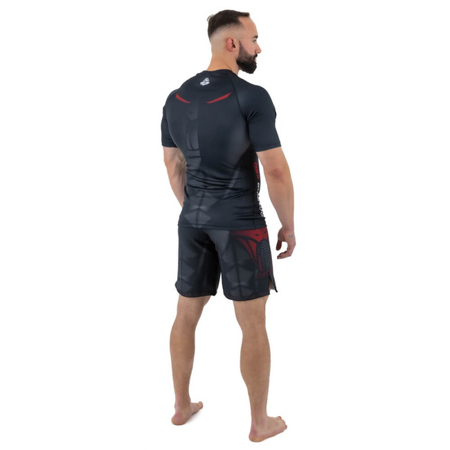 The "Snake" Rashguard compression shirt is made of DBX MORE DRY XL material