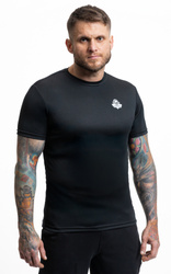 T-Shirt premium technical shirt black with white DBX Bushido logo