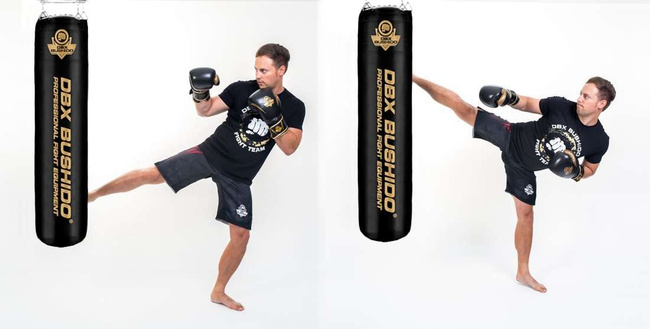 130 cm / 60 kg - 60 KG punching bag + chain hoop