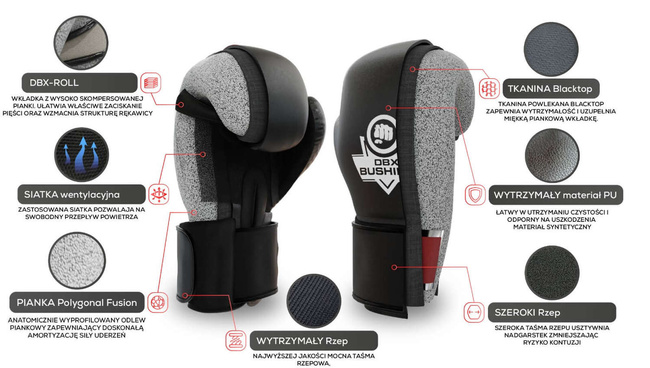 Black Matt training boxing gloves with Active Clima B-2v12 system 16 oz