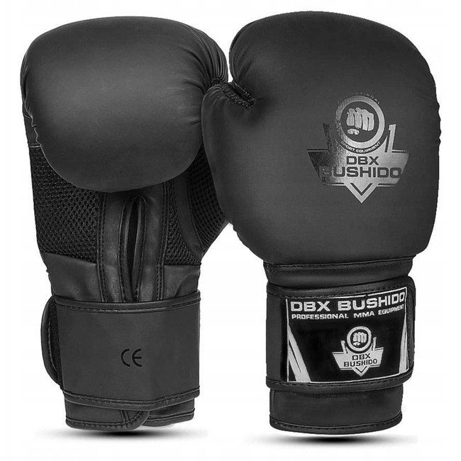 Black Matt training boxing gloves with Active Clima B-2v12 system 16 oz