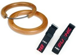 POLISHED GYMNASTIC RINGS, STEEL CORE RINGS DBD-WRN-1