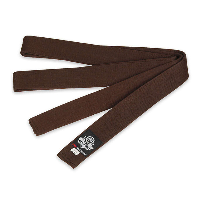 Karate kimono belt - brown, 300 cm