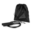 Aluminum skipping rope with steel cable DBX Pro Black + cover