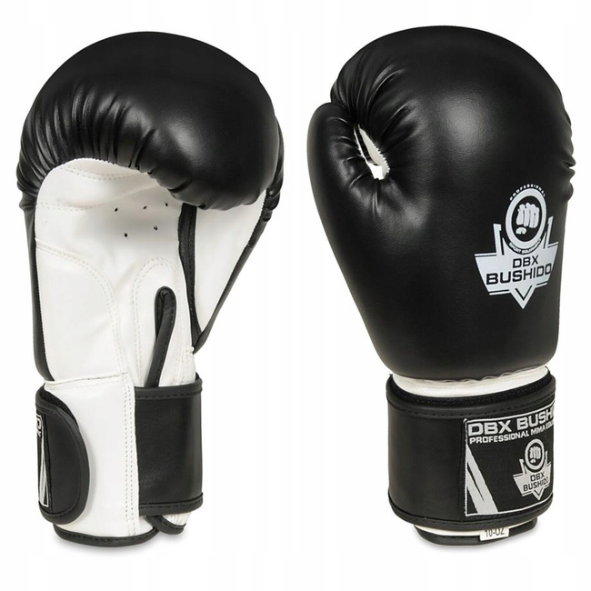 Boxing Sparring Gloves Black and White ARB-407a 14 OZ